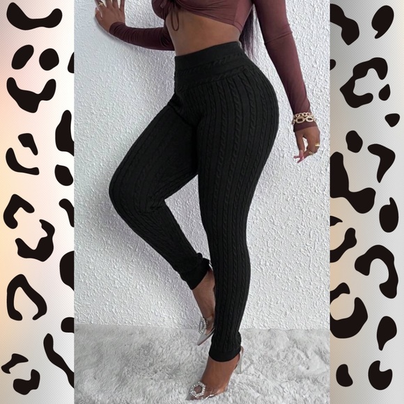 SHEIN Cable Knit Pants - Picture 5 of 8